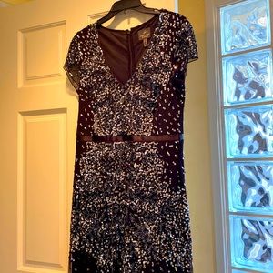 Formal black, sequin long dress - worn once